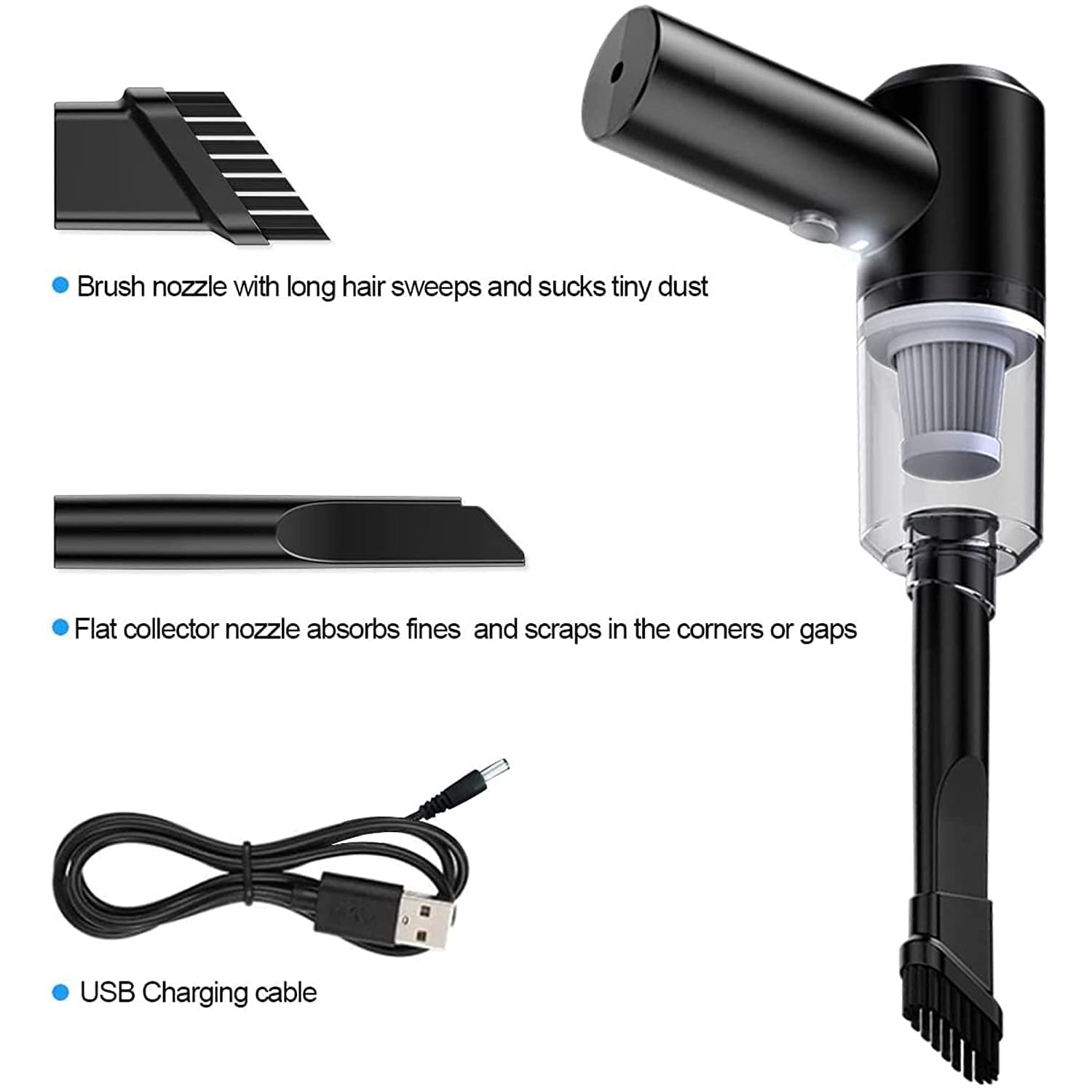 Wireless Handheld Vacuum Cleaner – 120W USB Rechargeable